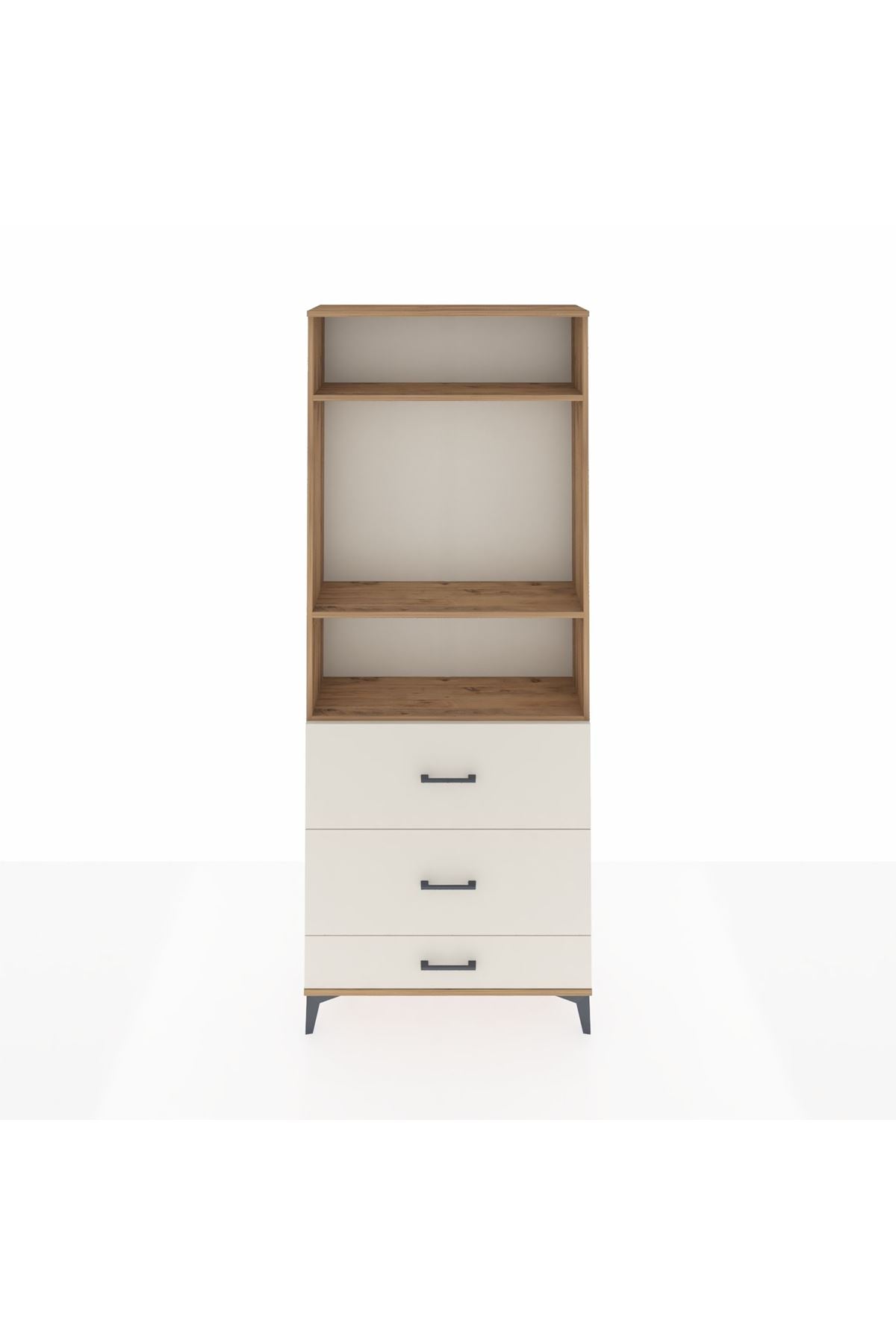 Arges Dolap 3 Raflı 3 Çekmeceli 88x30x221 - S30M108V7A
