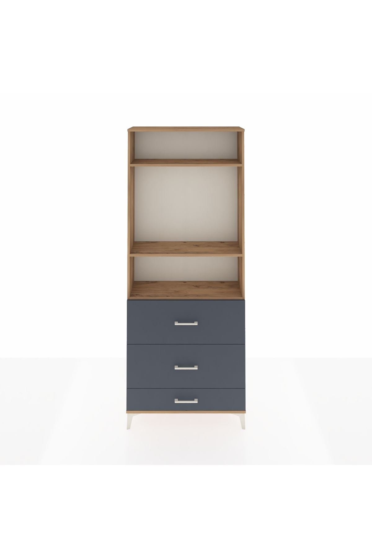 Arges Dolap 3 Raflı 3 Çekmeceli 88x30x221 - S30M108V8A