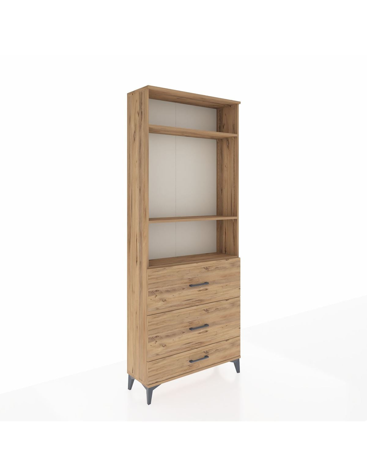 Arges Dolap 3 Raflı 3 Çekmeceli 88x30x221 - S30M108V9A