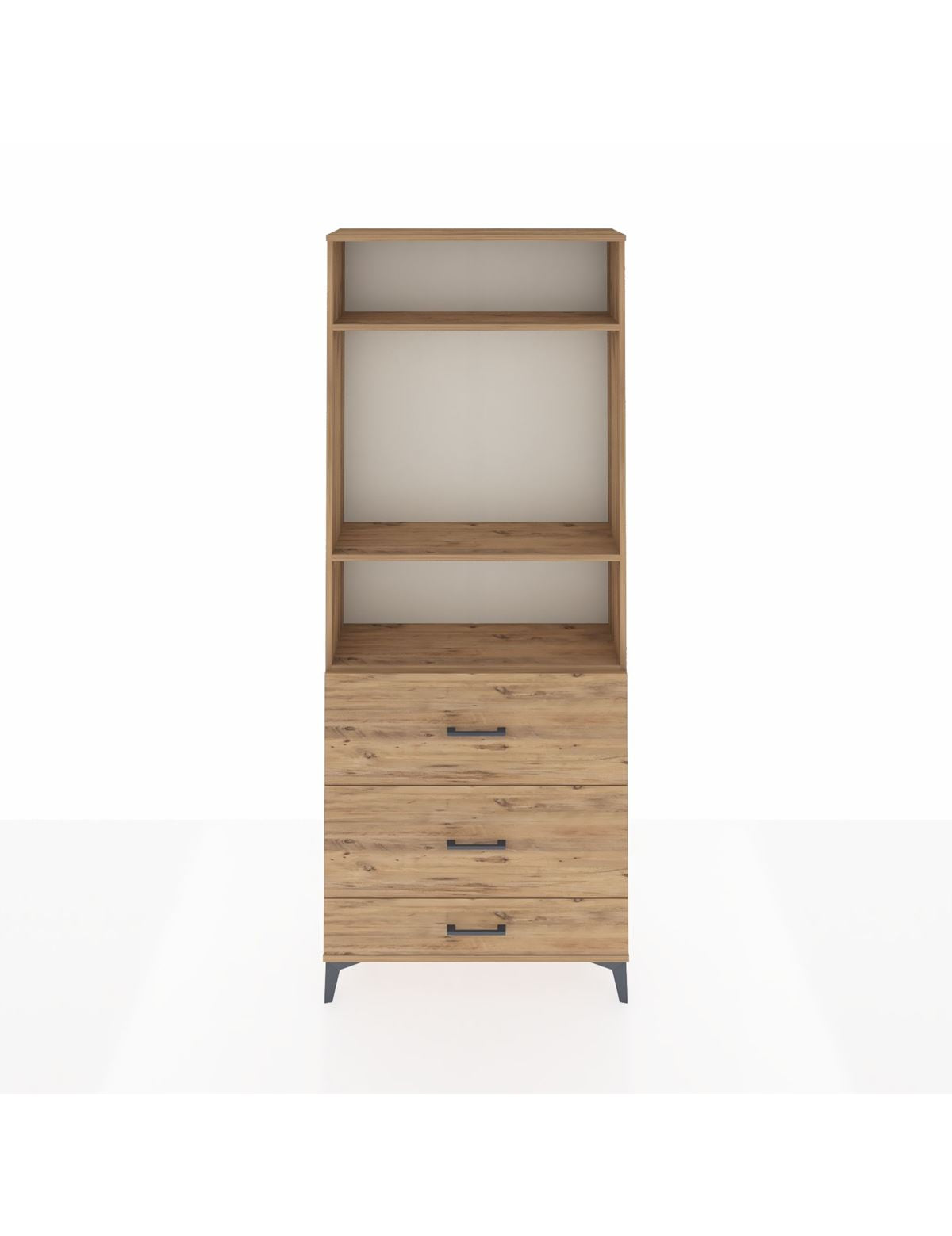Arges Dolap 3 Raflı 3 Çekmeceli 88x30x221 - S30M108V9A