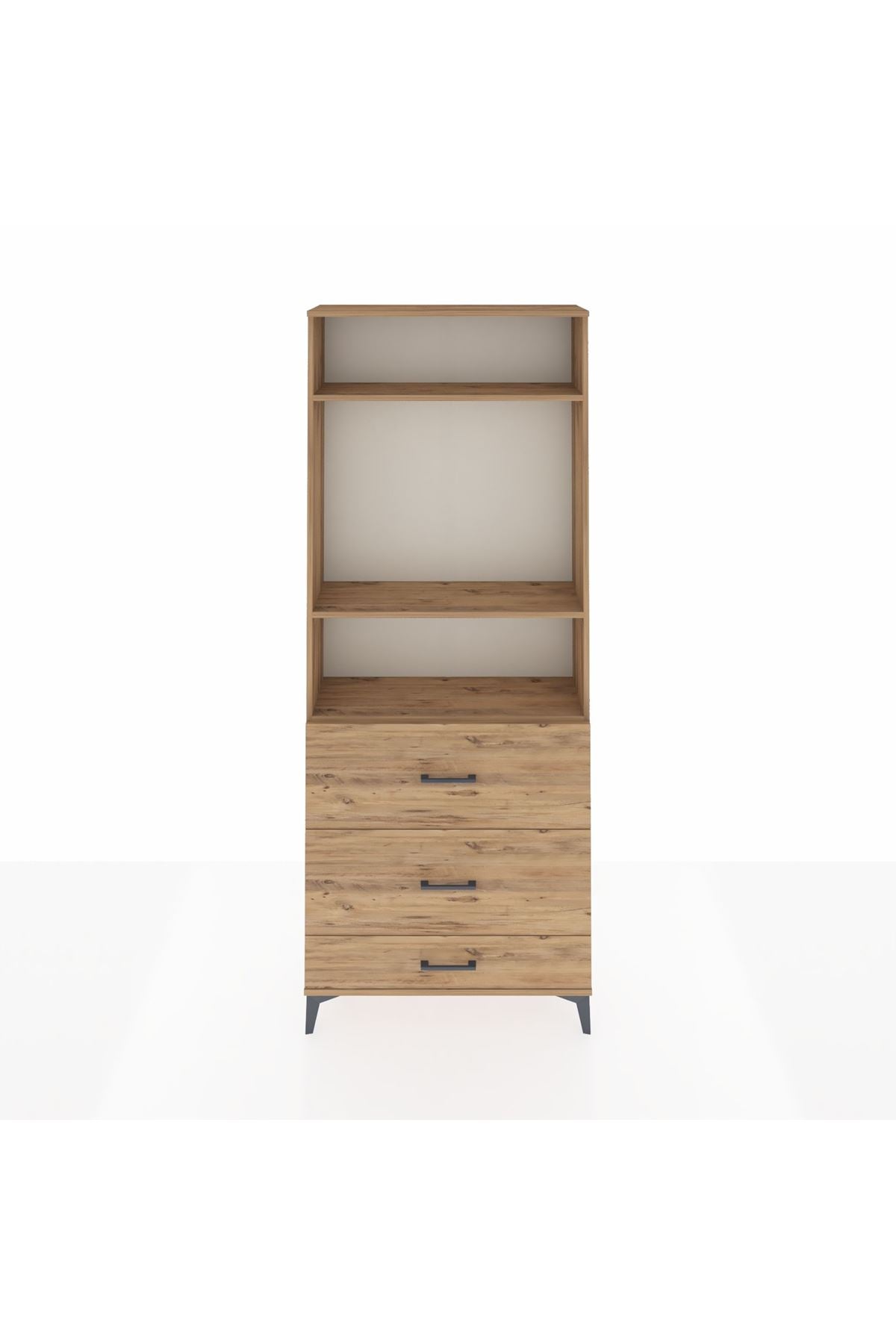 Arges Dolap 3 Raflı 3 Çekmeceli 88x30x221 - S30M108V9A