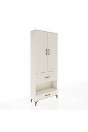 Arges Dolap 3 Raflı 2 Çekmeceli Tek Askılı 88x30x221 - S30M109V1A