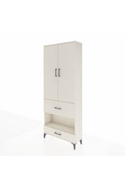Arges Dolap 3 Raflı 2 Çekmeceli Tek Askılı 88x30x221 - S30M109V1A