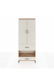 Arges Dolap 3 Raflı 2 Çekmeceli Tek Askılı 88x30x221 - S30M109V7A