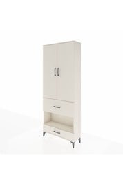 Arges Dolap 4 Raflı 2 Çekmeceli 2 Kapaklı 88x30x221 - S30M110V1A