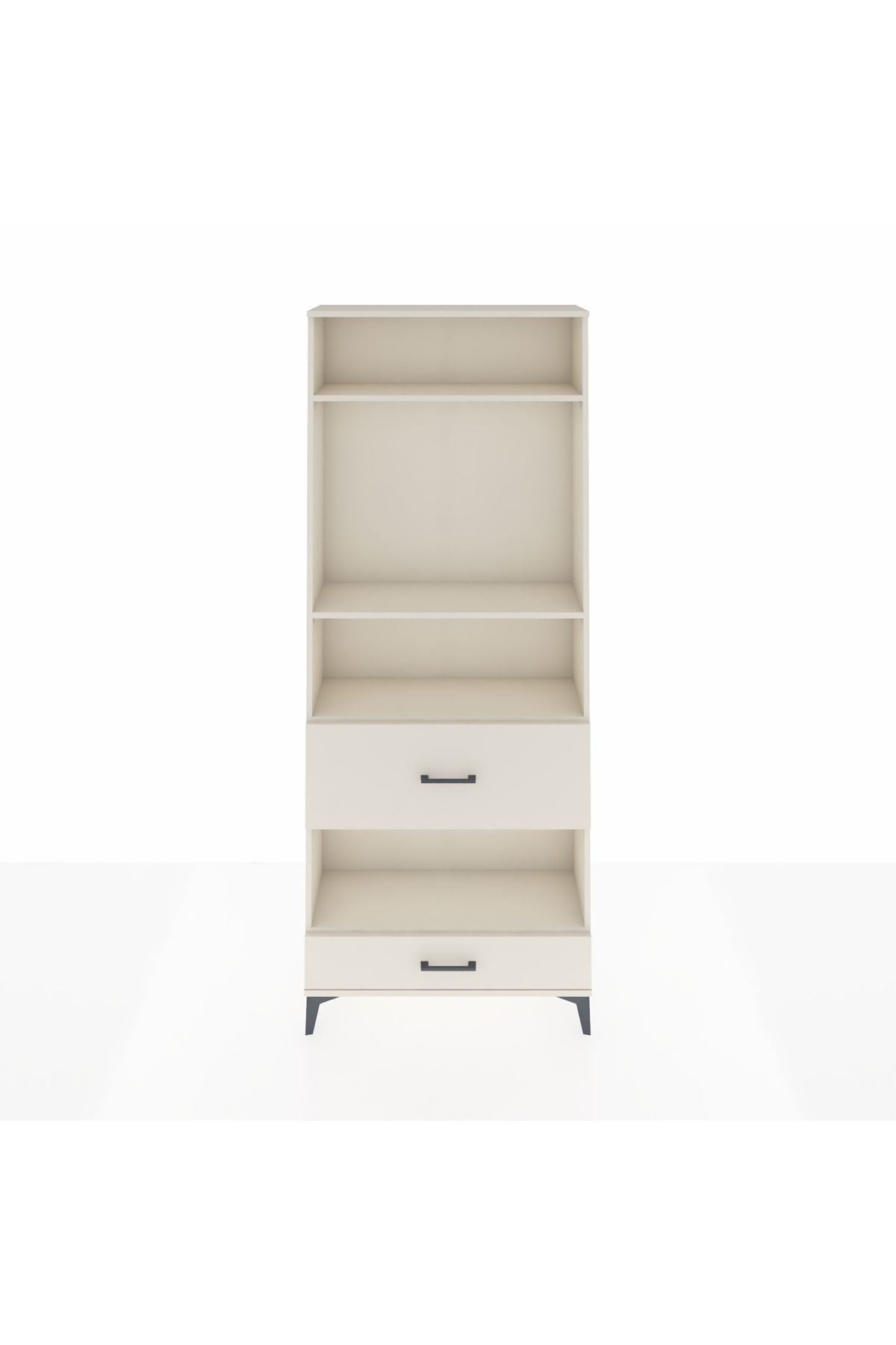 Arges Dolap 4 Raflı 2 Çekmeceli 88x30x221 - S30M111V1A