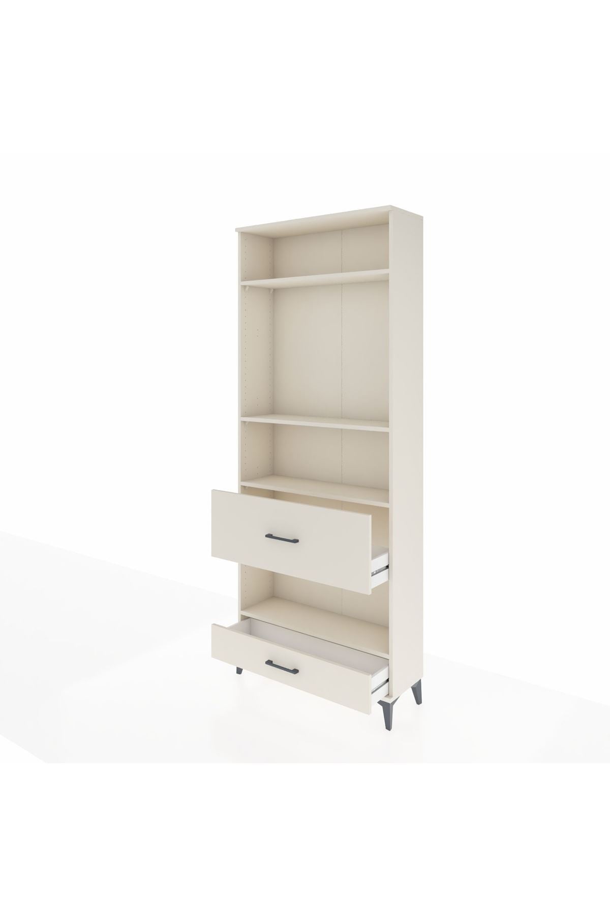 Arges Dolap 4 Raflı 2 Çekmeceli 88x30x221 - S30M111V1A