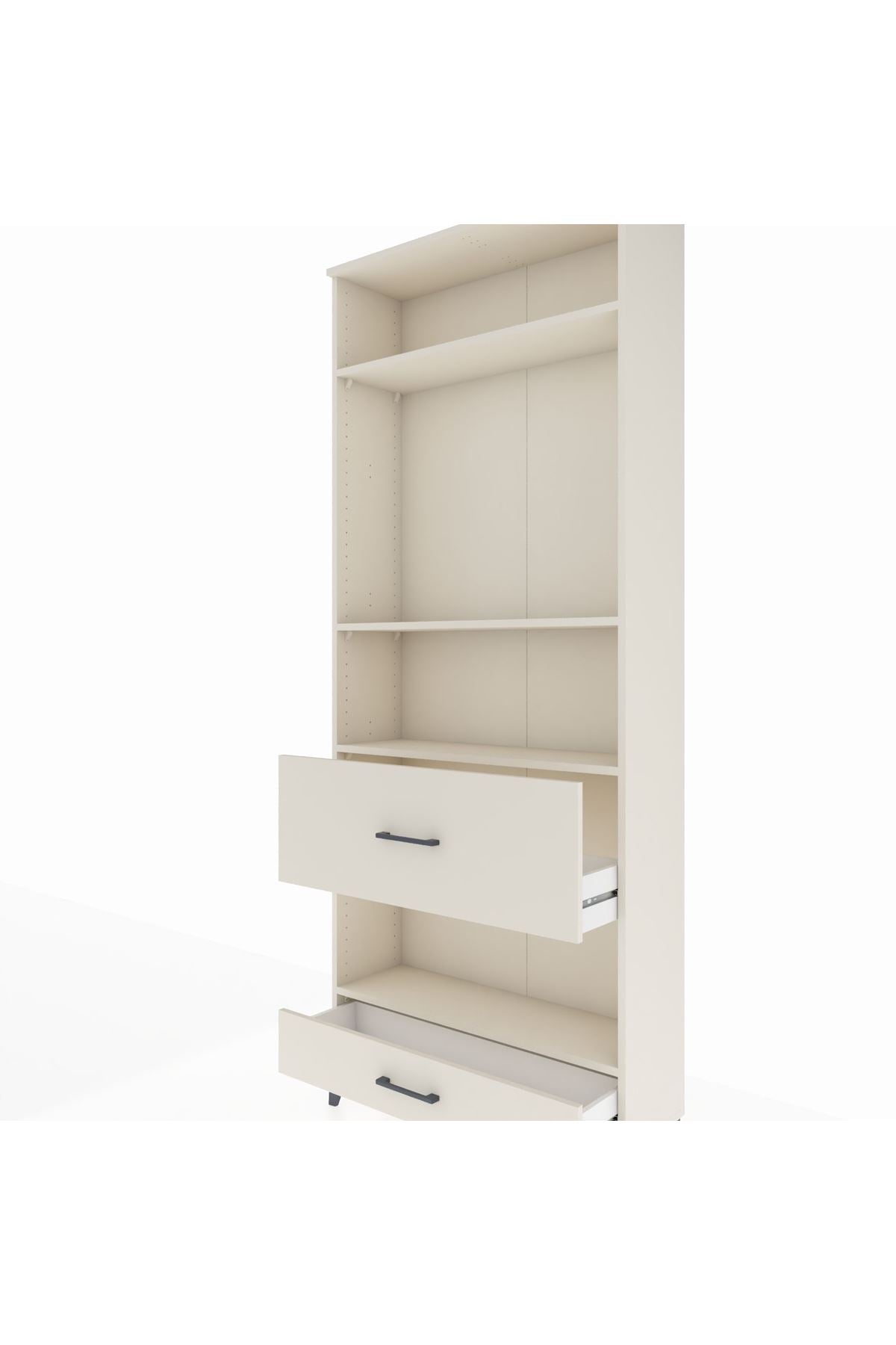 Arges Dolap 4 Raflı 2 Çekmeceli 88x30x221 - S30M111V1A