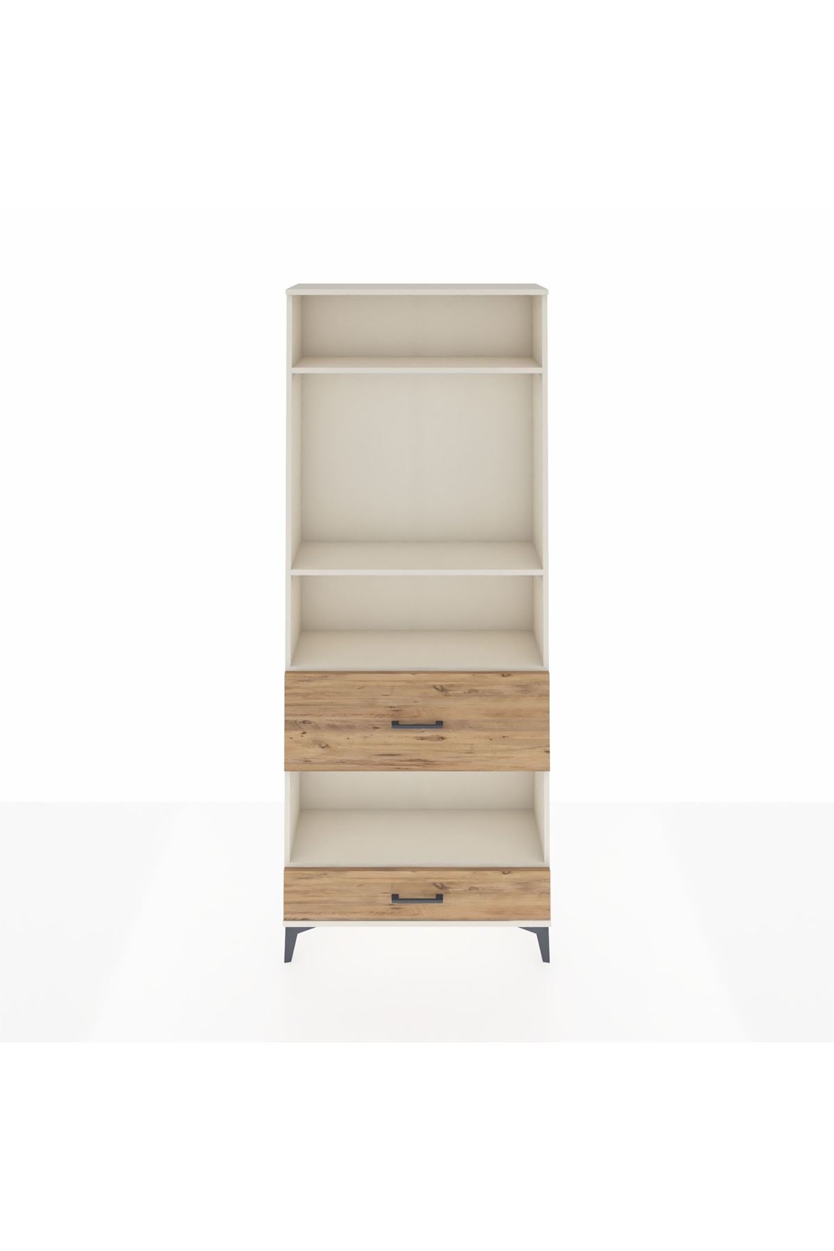 Arges Dolap 4 Raflı 2 Çekmeceli 88x30x221 - S30M111V3A