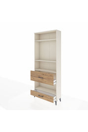 Arges Dolap 4 Raflı 2 Çekmeceli 88x30x221 - S30M111V3A