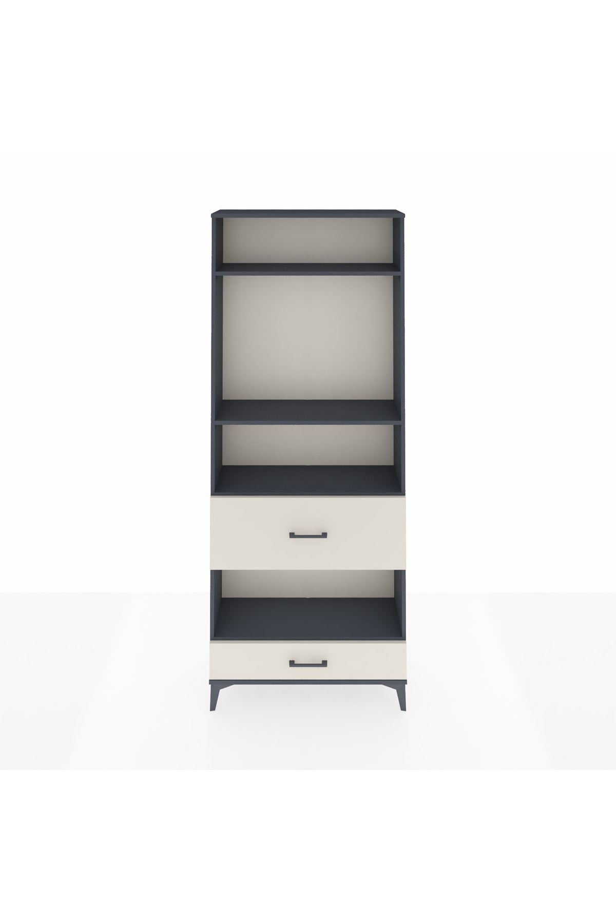 Arges Dolap 4 Raflı 2 Çekmeceli 88x30x221 - S30M111V4A