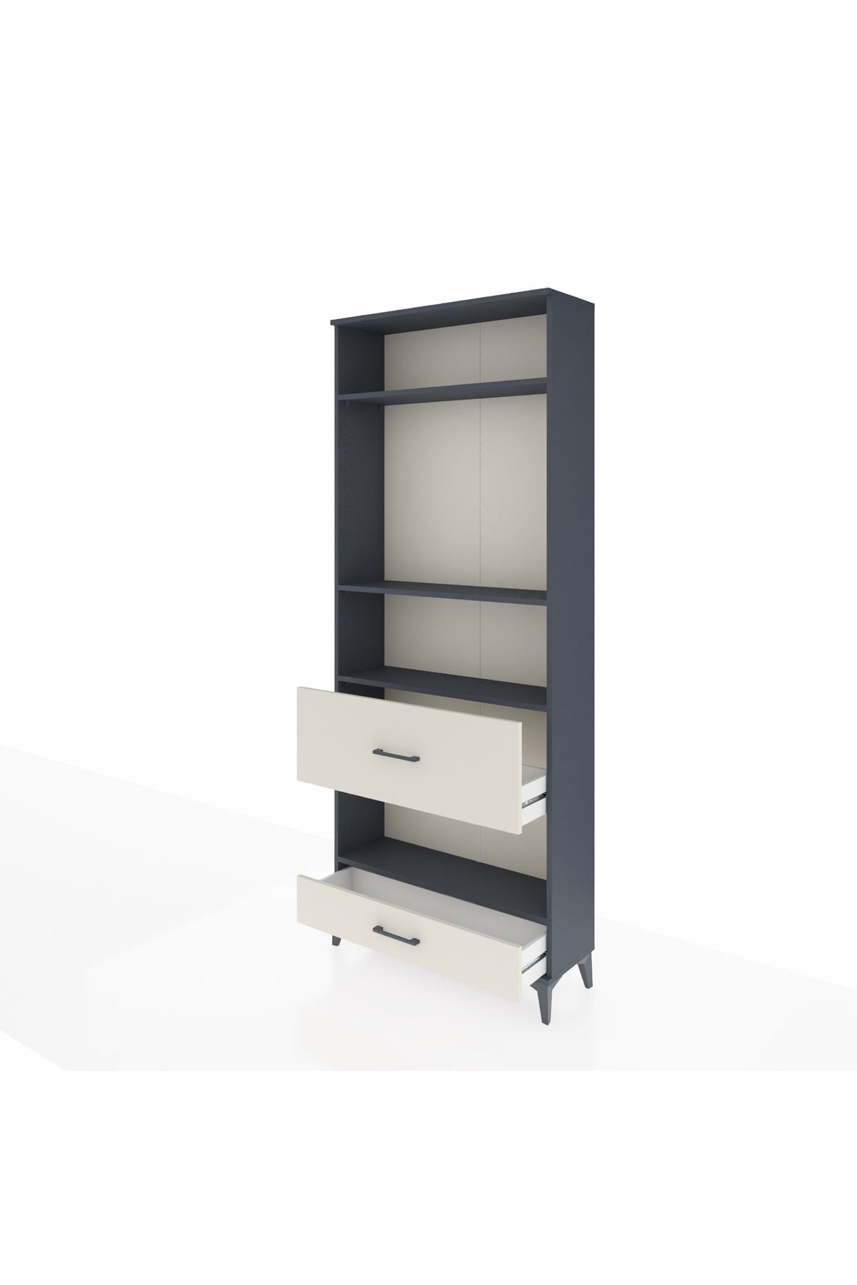 Arges Dolap 4 Raflı 2 Çekmeceli 88x30x221 - S30M111V4A
