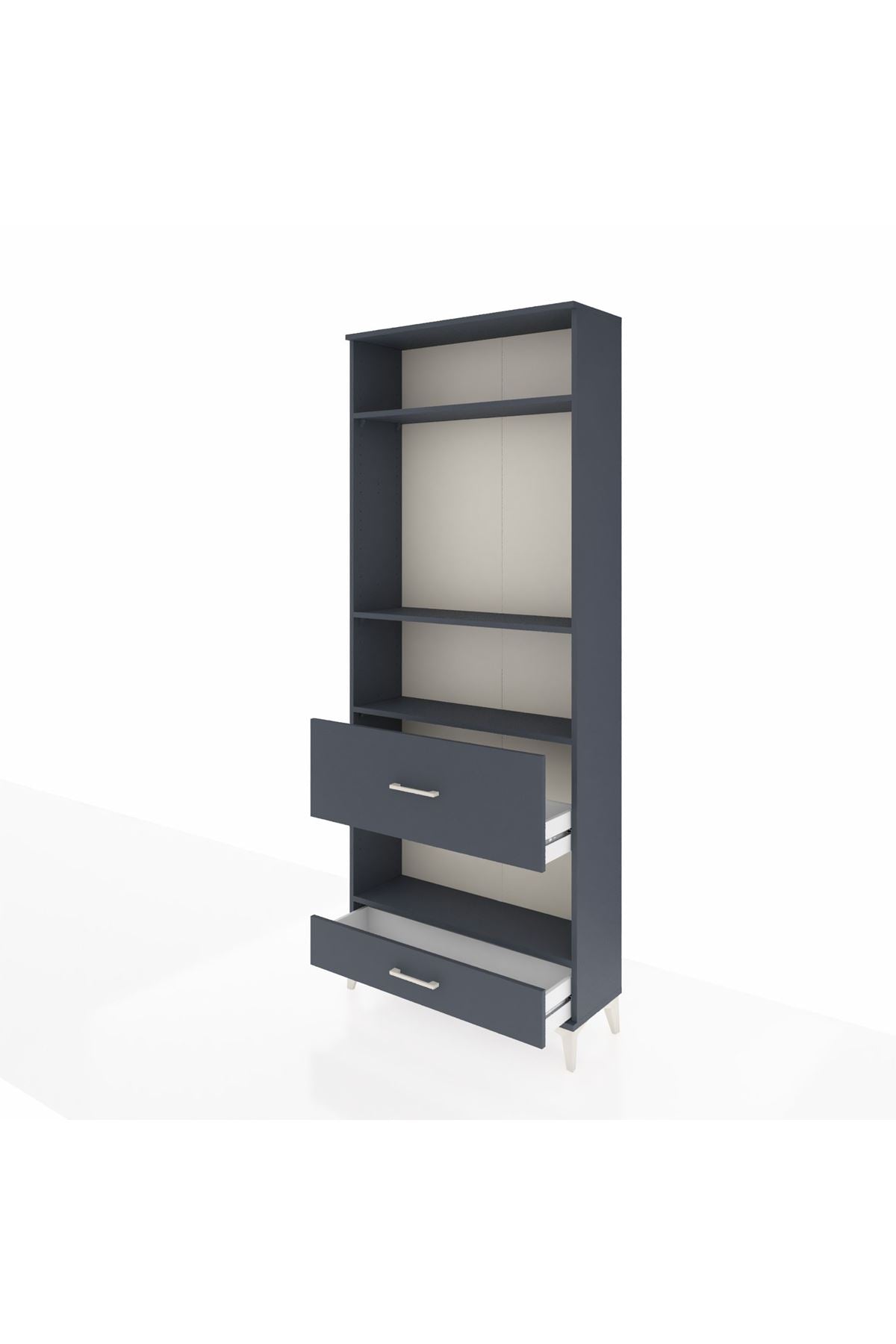Arges Dolap 4 Raflı 2 Çekmeceli 88x30x221 - S30M111V5A