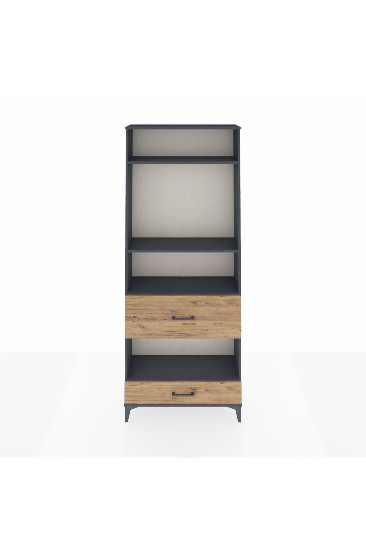 Arges Dolap 4 Raflı 2 Çekmeceli 88x30x221 - S30M111V6A