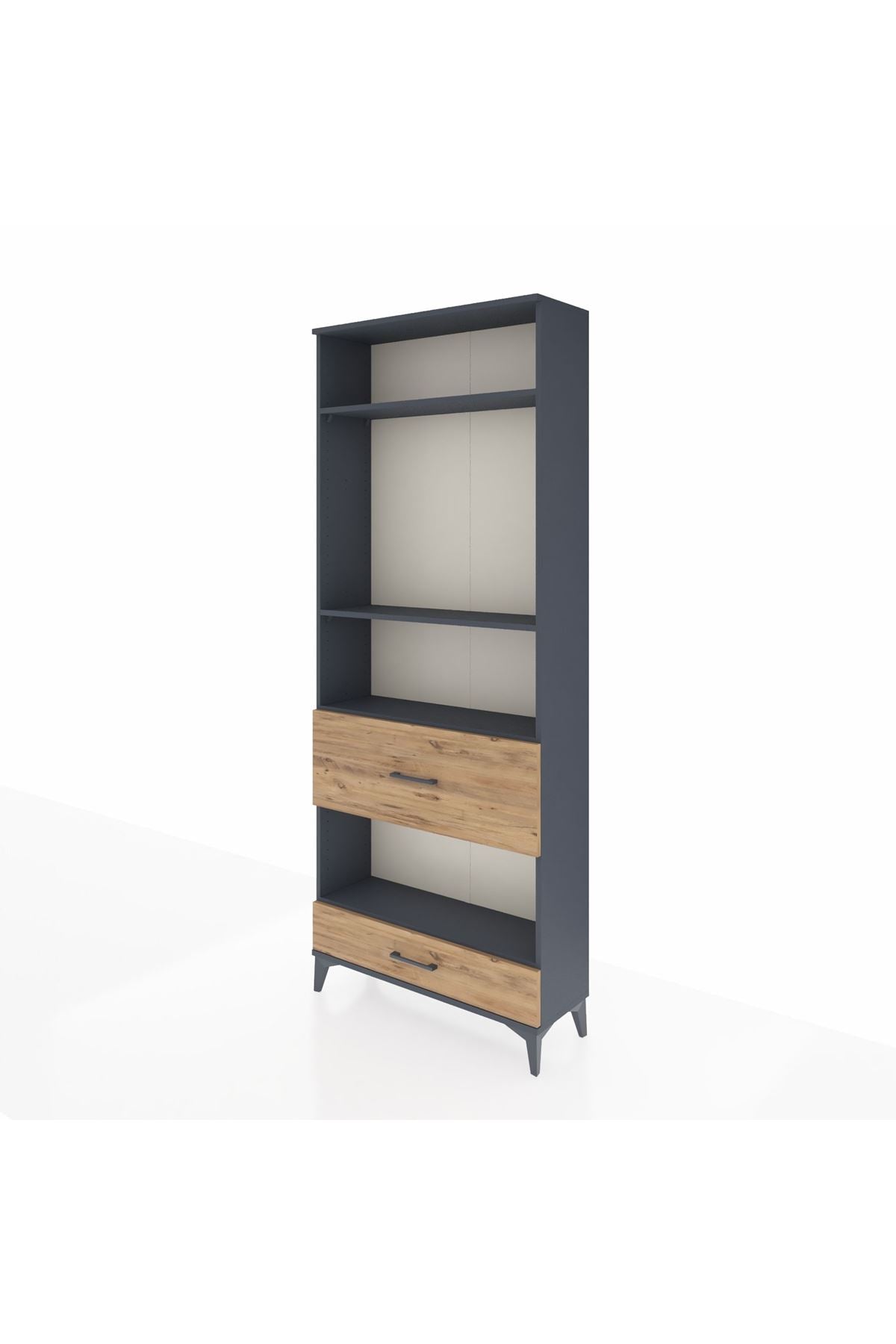 Arges Dolap 4 Raflı 2 Çekmeceli 88x30x221 - S30M111V6A