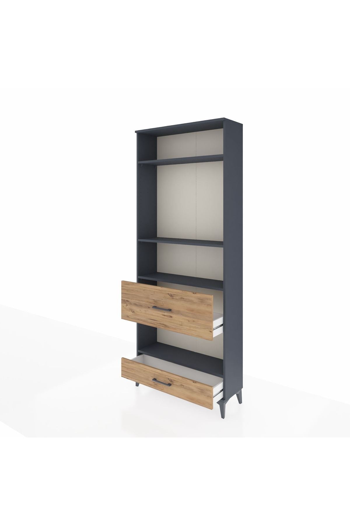 Arges Dolap 4 Raflı 2 Çekmeceli 88x30x221 - S30M111V6A