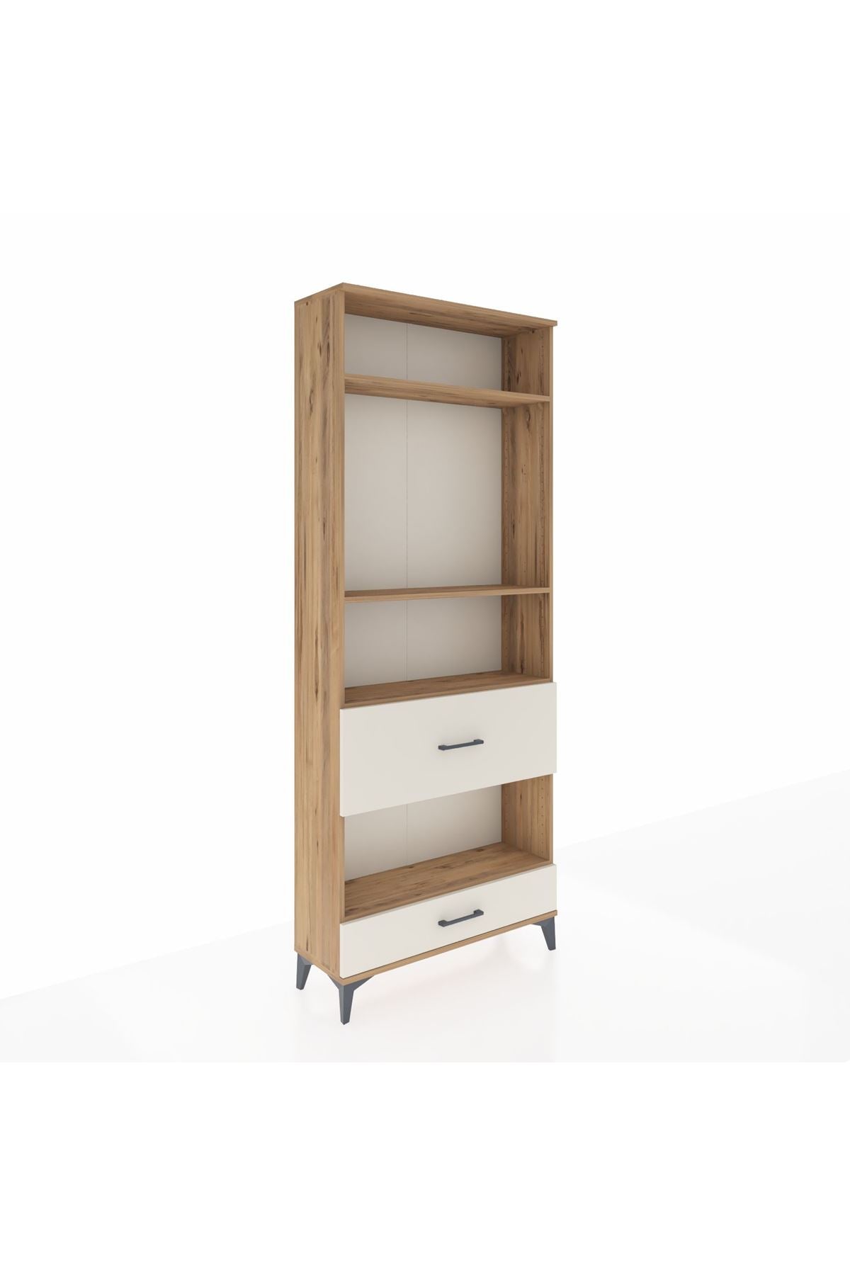 Arges Dolap 4 Raflı 2 Çekmeceli 88x30x221 - S30M111V7A