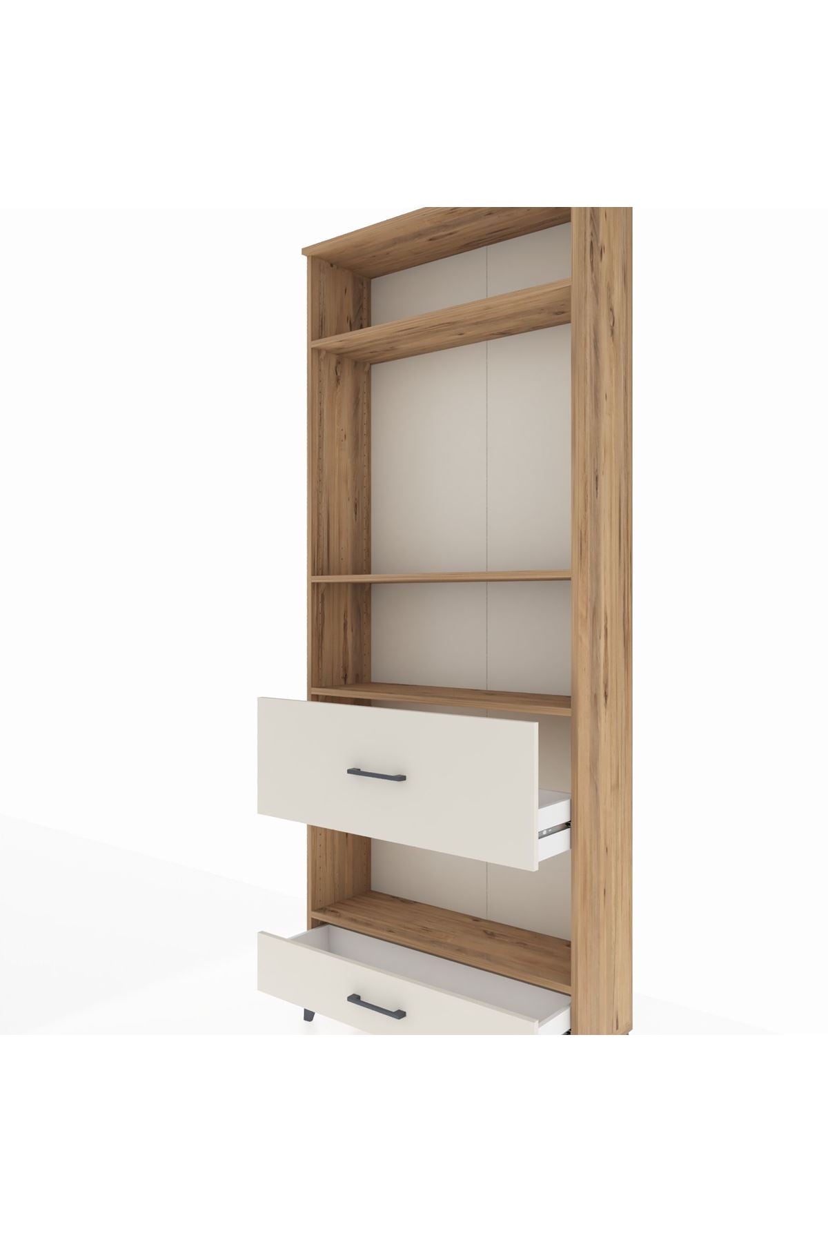 Arges Dolap 4 Raflı 2 Çekmeceli 88x30x221 - S30M111V7A