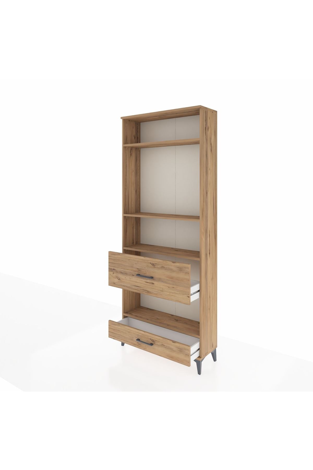 Arges Dolap 4 Raflı 2 Çekmeceli 88x30x221 - S30M111V9A