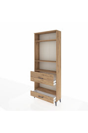 Arges Dolap 4 Raflı 2 Çekmeceli 88x30x221 - S30M111V9A