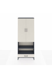 Arges Dolap 4 Raflı Tek Çekmeceli Tek Askılı 88x30x221 - S30M112V4A