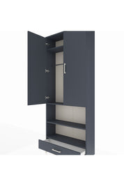 Arges Dolap 4 Raflı Tek Çekmeceli Tek Askılı 88x30x221 - S30M112V5A