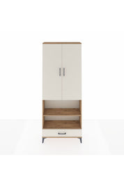 Arges Dolap 4 Raflı Tek Çekmeceli Tek Askılı 88x30x221 - S30M112V7A