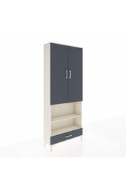 Arges Dolap 5 Raflı Tek Çekmeceli 2 Kapaklı 88x30x221 - S30M113V2A