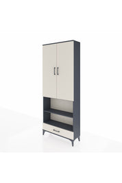 Arges Dolap 5 Raflı Tek Çekmeceli 2 Kapaklı 88x30x221 - S30M113V4A