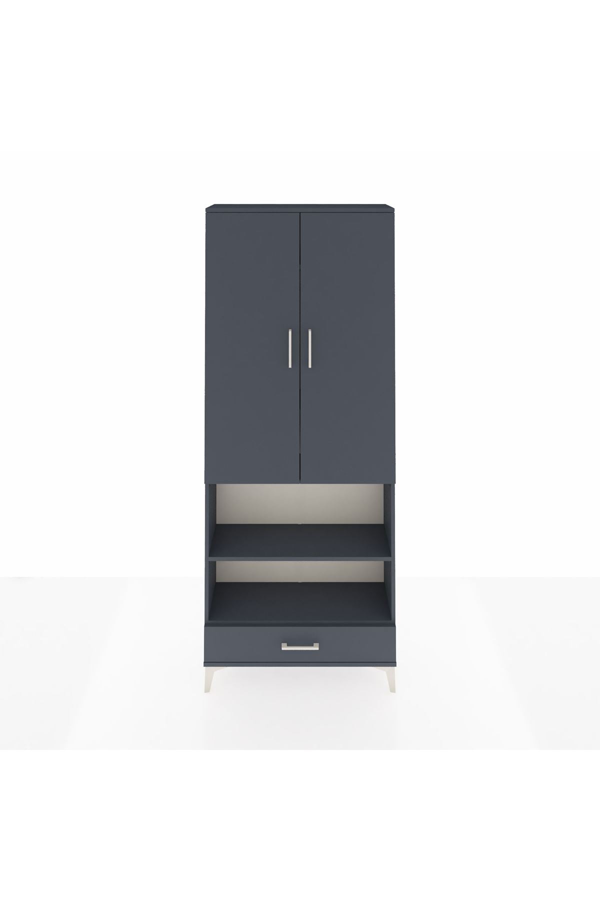 Arges Dolap 5 Raflı Tek Çekmeceli 2 Kapaklı 88x30x221 - S30M113V5A