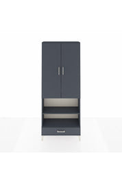 Arges Dolap 5 Raflı Tek Çekmeceli 2 Kapaklı 88x30x221 - S30M113V5A