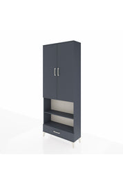 Arges Dolap 5 Raflı Tek Çekmeceli 2 Kapaklı 88x30x221 - S30M113V5A