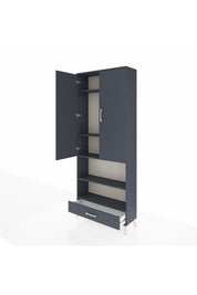 Arges Dolap 5 Raflı Tek Çekmeceli 2 Kapaklı 88x30x221 - S30M113V5A