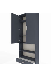 Arges Dolap 5 Raflı Tek Çekmeceli 2 Kapaklı 88x30x221 - S30M113V5A