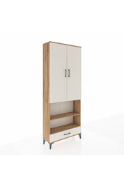 Arges Dolap 5 Raflı Tek Çekmeceli 2 Kapaklı 88x30x221 - S30M113V7A