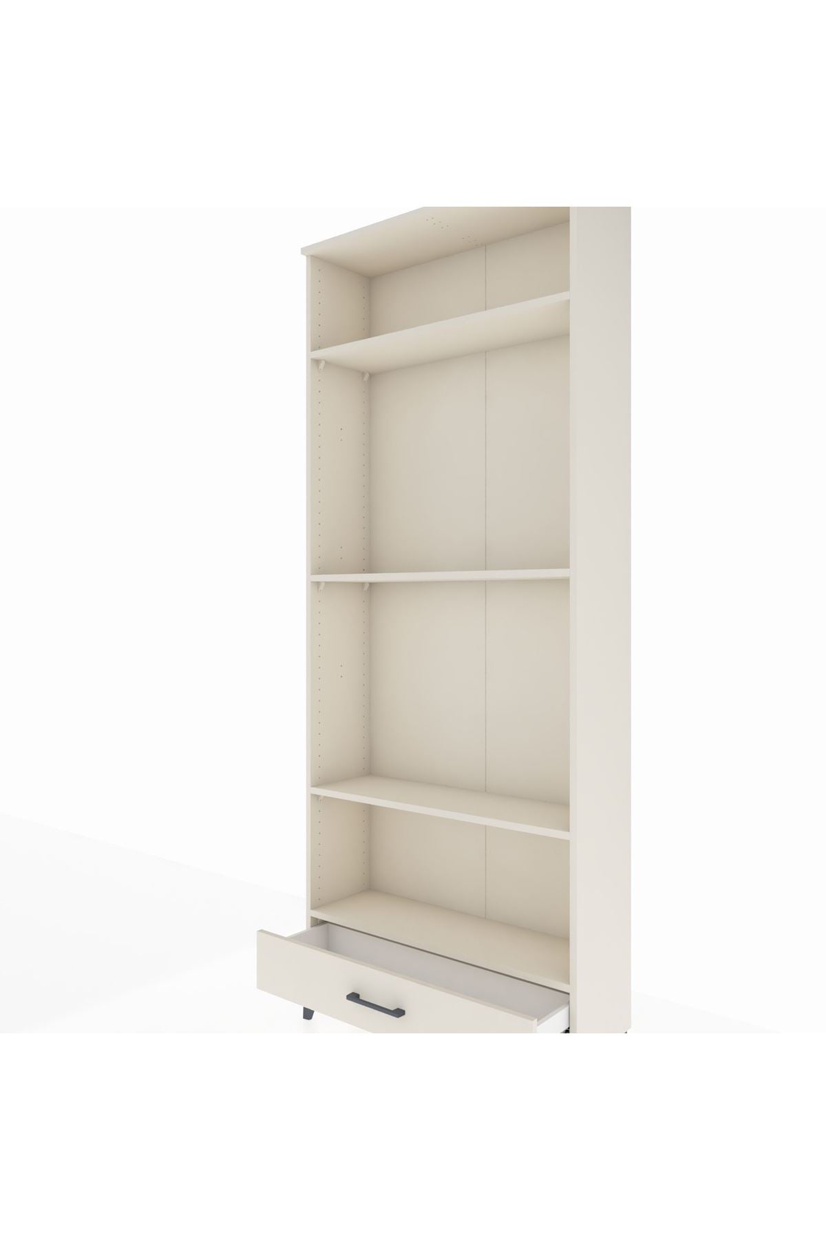 Arges Dolap 4 Raflı Tek Çekmeceli 88x30x221 - S30M114V1A