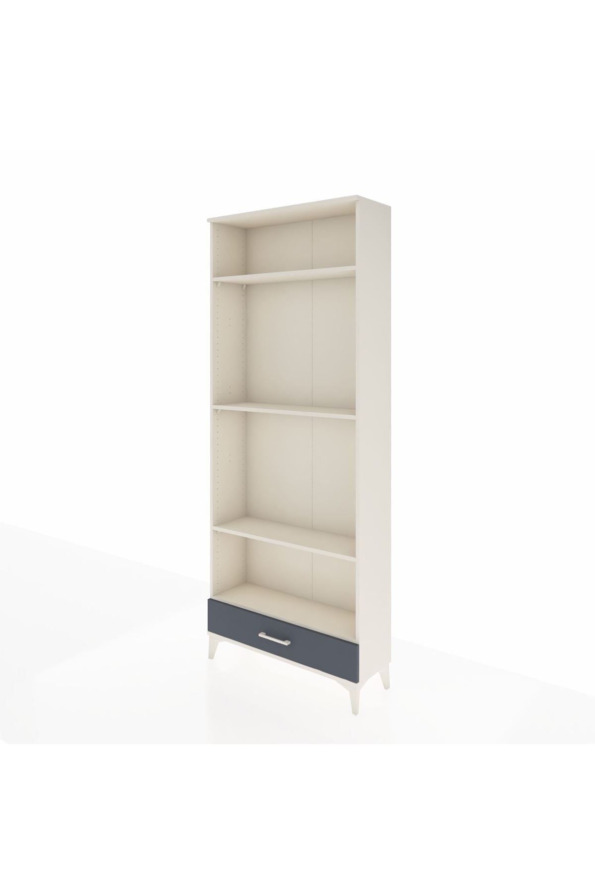 Arges Dolap 4 Raflı Tek Çekmeceli 88x30x221 - S30M114V2A