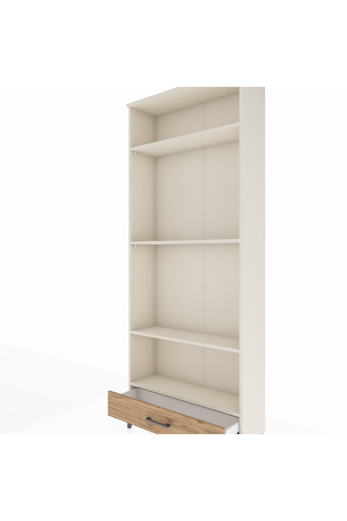 Arges Dolap 4 Raflı Tek Çekmeceli 88x30x221 - S30M114V3A