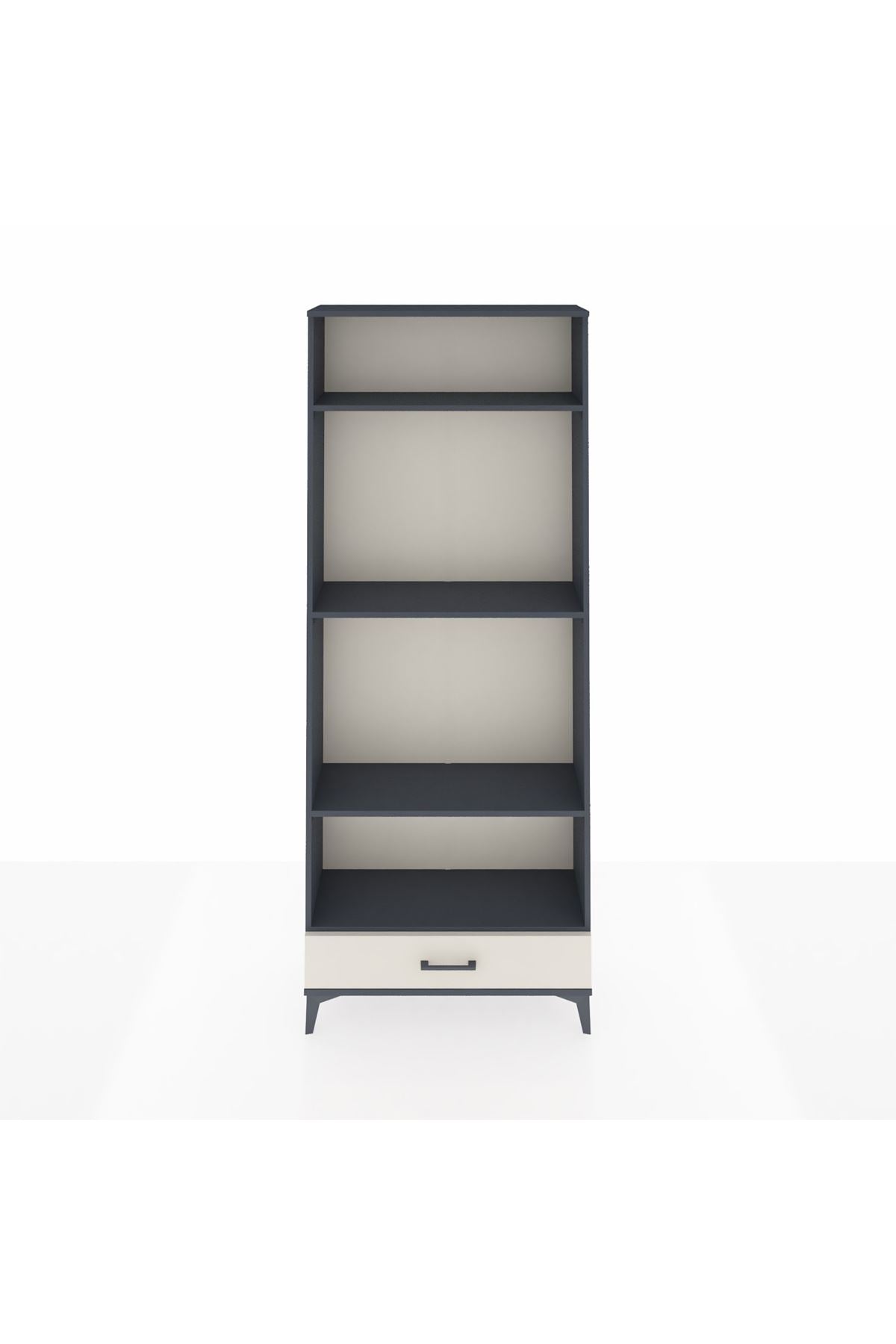Arges Dolap 4 Raflı Tek Çekmeceli 88x30x221 - S30M114V4A