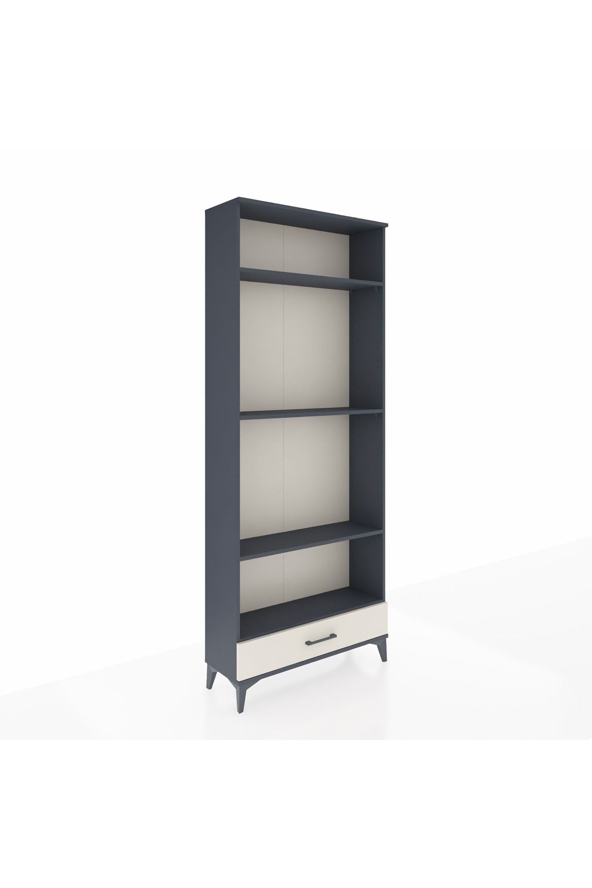 Arges Dolap 4 Raflı Tek Çekmeceli 88x30x221 - S30M114V4A