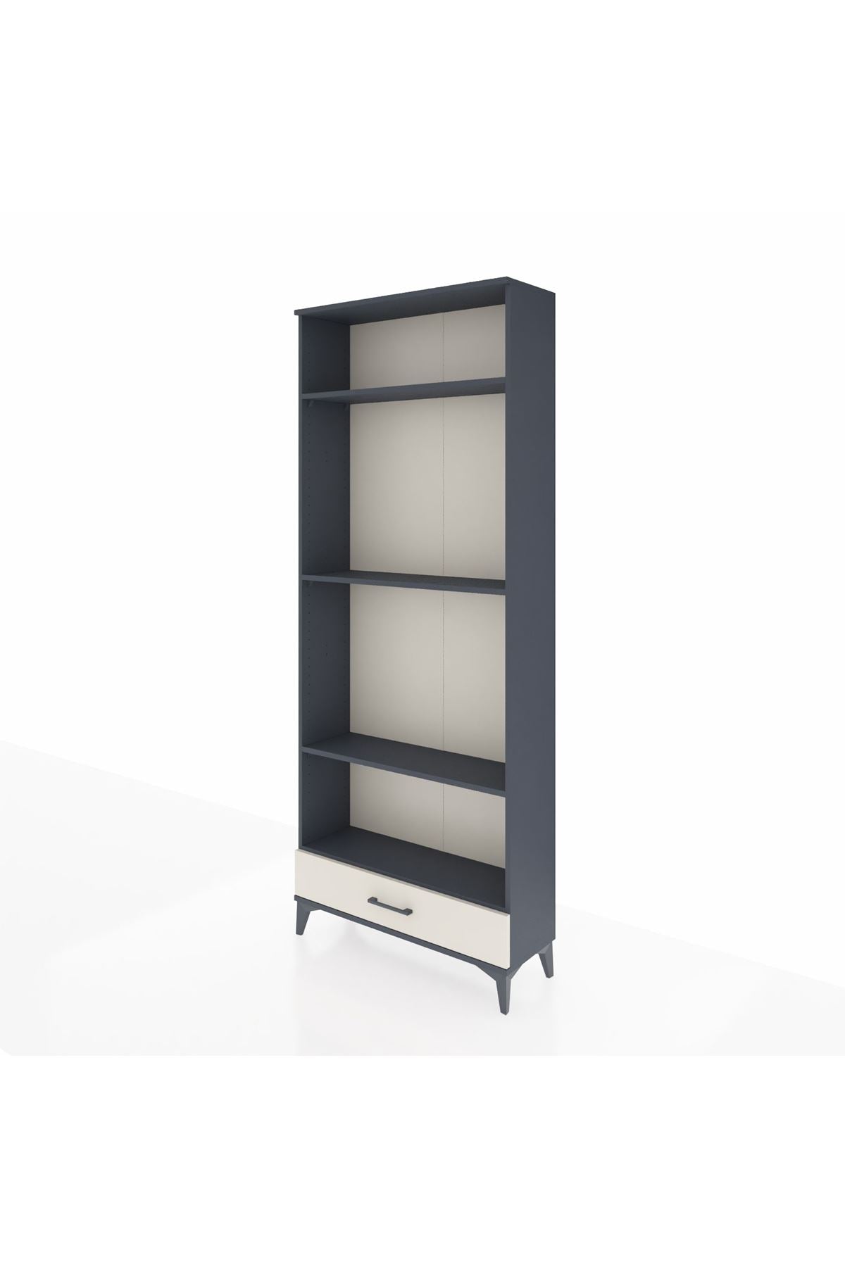 Arges Dolap 4 Raflı Tek Çekmeceli 88x30x221 - S30M114V4A