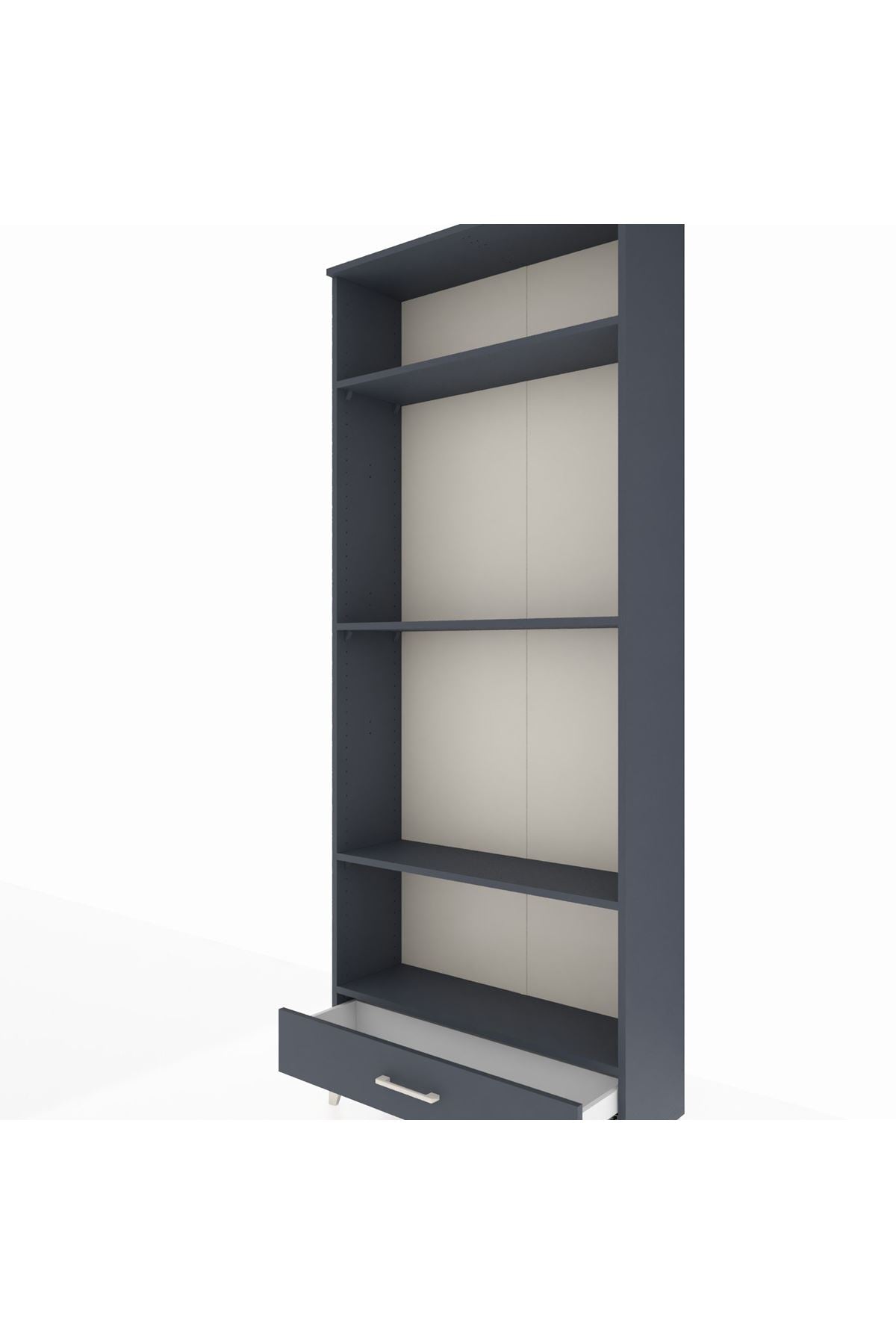 Arges Dolap 4 Raflı Tek Çekmeceli 88x30x221 - S30M114V5A