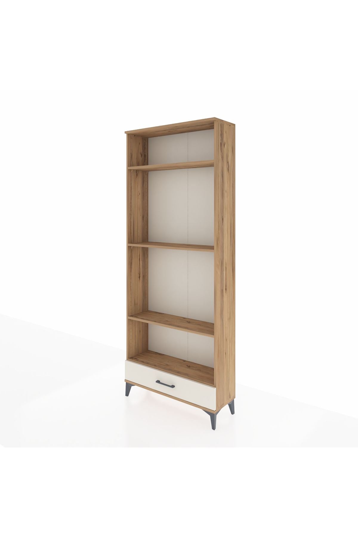 Arges Dolap 4 Raflı Tek Çekmeceli 88x30x221 - S30M114V7A