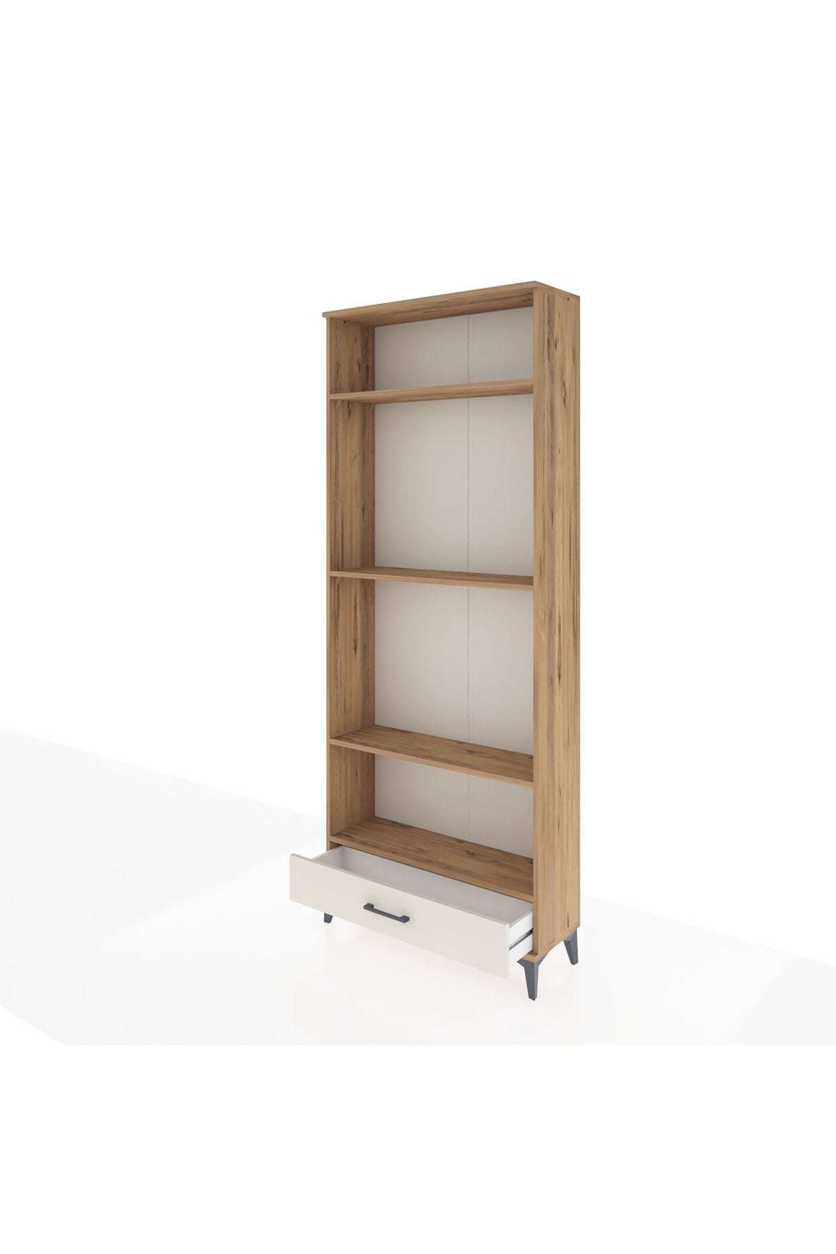 Arges Dolap 4 Raflı Tek Çekmeceli 88x30x221 - S30M114V7A