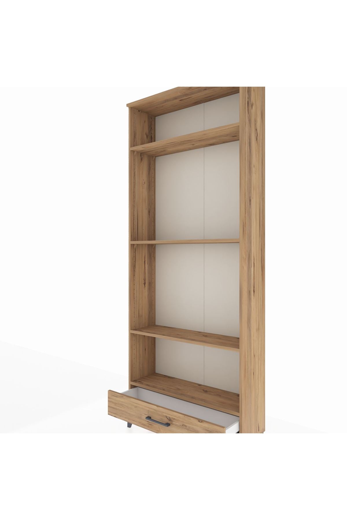 Arges Dolap 4 Raflı Tek Çekmeceli 88x30x221 - S30M114V9A