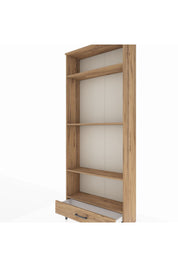 Arges Dolap 4 Raflı Tek Çekmeceli 88x30x221 - S30M114V9A