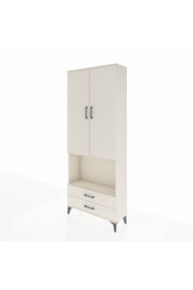 Arges Dolap 3 Raflı 2 Çekmeceli Tek Askılı 88x30x221 - S30M115V1A