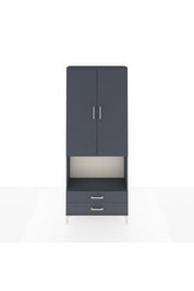 Arges Dolap 3 Raflı 2 Çekmeceli Tek Askılı 88x30x221 - S30M115V5A
