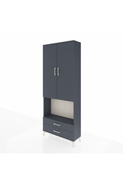 Arges Dolap 3 Raflı 2 Çekmeceli Tek Askılı 88x30x221 - S30M115V5A