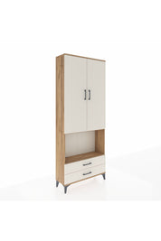 Arges Dolap 3 Raflı 2 Çekmeceli Tek Askılı 88x30x221 - S30M115V7A